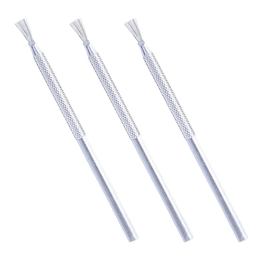 Set of 3 Stainless Steel Brushes for Modeling Polymeric Clay, for Sculpture, Modelling, Raschiare and Creating Texture, DIY-Te Tools for Ceramics