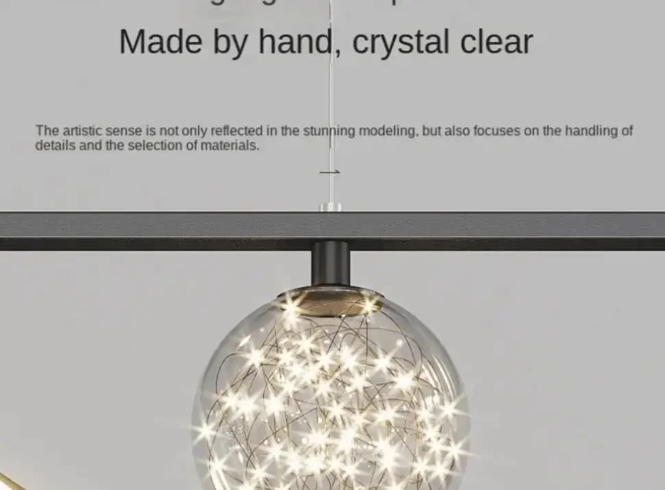 Starry Restaurant Chandelier, Nordic Creative Personality, Bar Counter, Front Desk LED Light, Simple and Modern Room Lamps