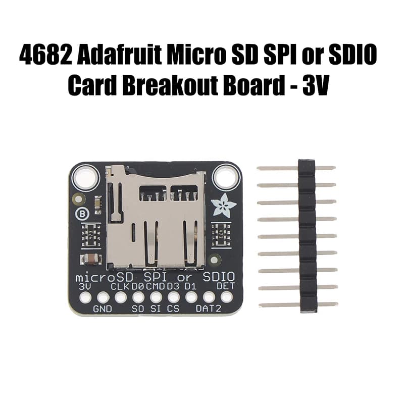 1 pz 4682 Adafruit Micro SD SPI o scheda SDIO Breakout Moudle Scheda di rami solo 3 V