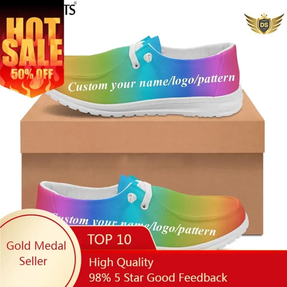 Scarpe personalizzate Scarpe basse stringate da donna Scarpe comode e leggere da uomo Personalizza il tuo nome/logo/immagine Scarpe da ginnastica casual Zapatos