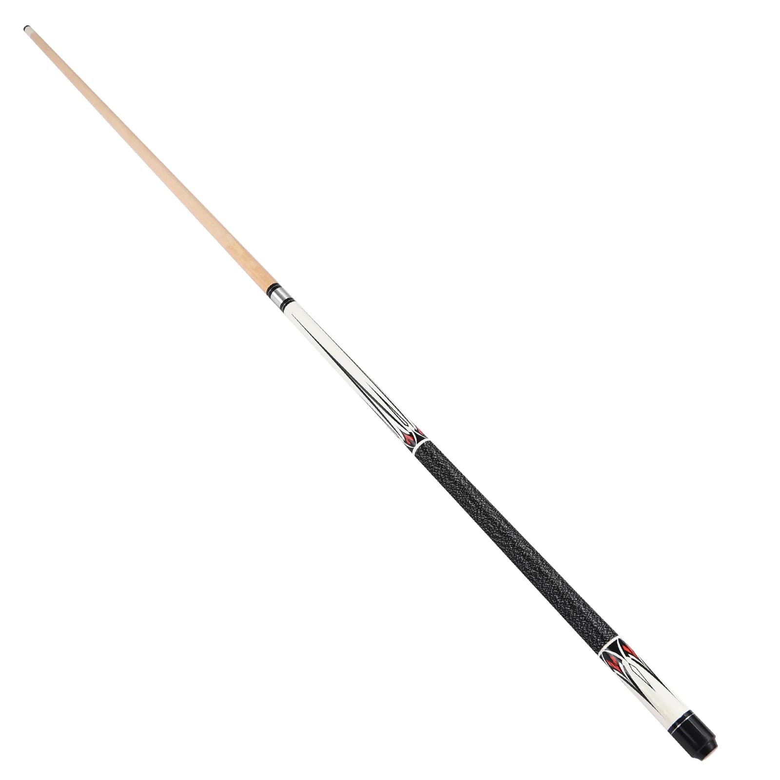 Stecca da Biliardo 147cm / 57.9in in Acero, Design Elegante per Nine-Ball, Stecca da Biliardo a Doppia Sezione, Adatta per Black Eight