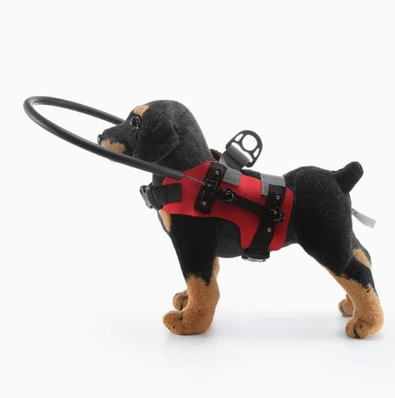 Anello Halo Anti-Collisione per Cani Ciechi, Imbracatura Protettiva Regolabile per Cani e Gatti Ciechi, Sicurezza per Passeggiate all'Aperto