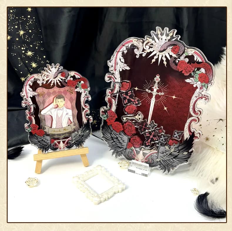 3/6 Inch Acrylic Shaker Frame for Polaroid Photos, Postcards & Photo Cards – DIY Glitter Shaking Picture Frame for Small Cards