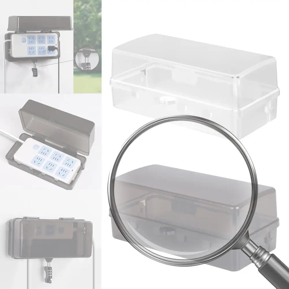 Scatola Elettrica Impermeabile Grande per Esterni, Scatola di Connessione Elettrica Resistente alle Intemperie, Scatola per Gestione Cavi, Protezione per Prese e Spine