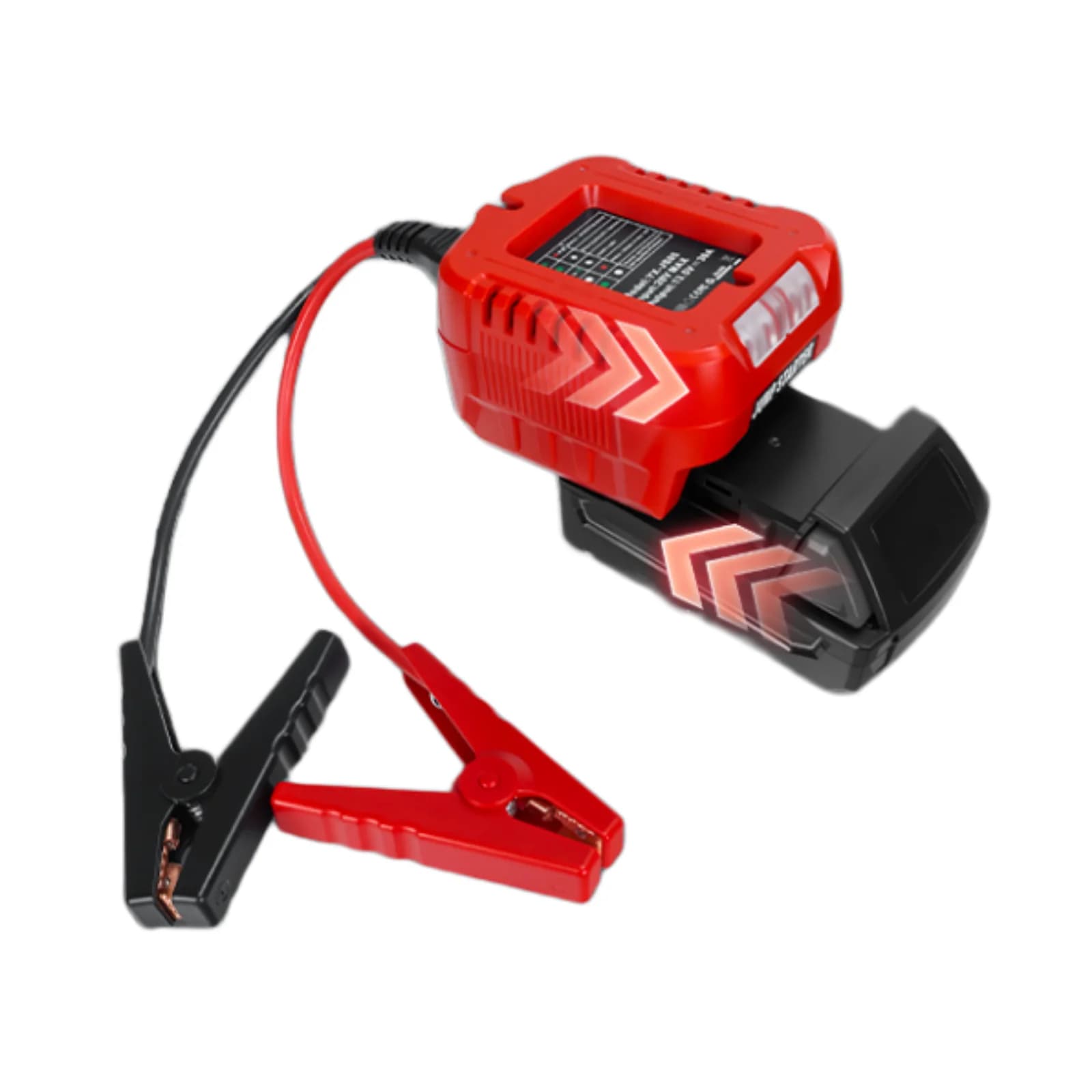 Avviatori di Emergenza per Auto e Moto, Cavi di Avviamento per Veicoli, Adattatore per Batteria Milwaukee 18V