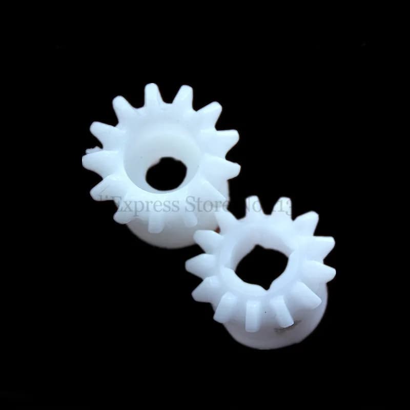 Una coppia di ingranaggi in plastica parte per la sostituzione dell'asta del battitore della fanghiglia nuovo raccordo per accessori per macchine per succo di neve