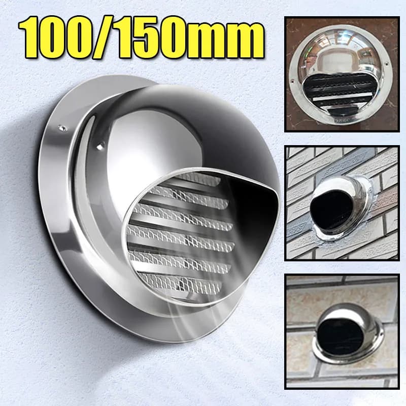 Soffitto a parete in acciaio inox presa d'aria condotto ventilazione griglia di scarico copertura presa impermeabile riscaldamento prese d'aria di raffreddamento Cap