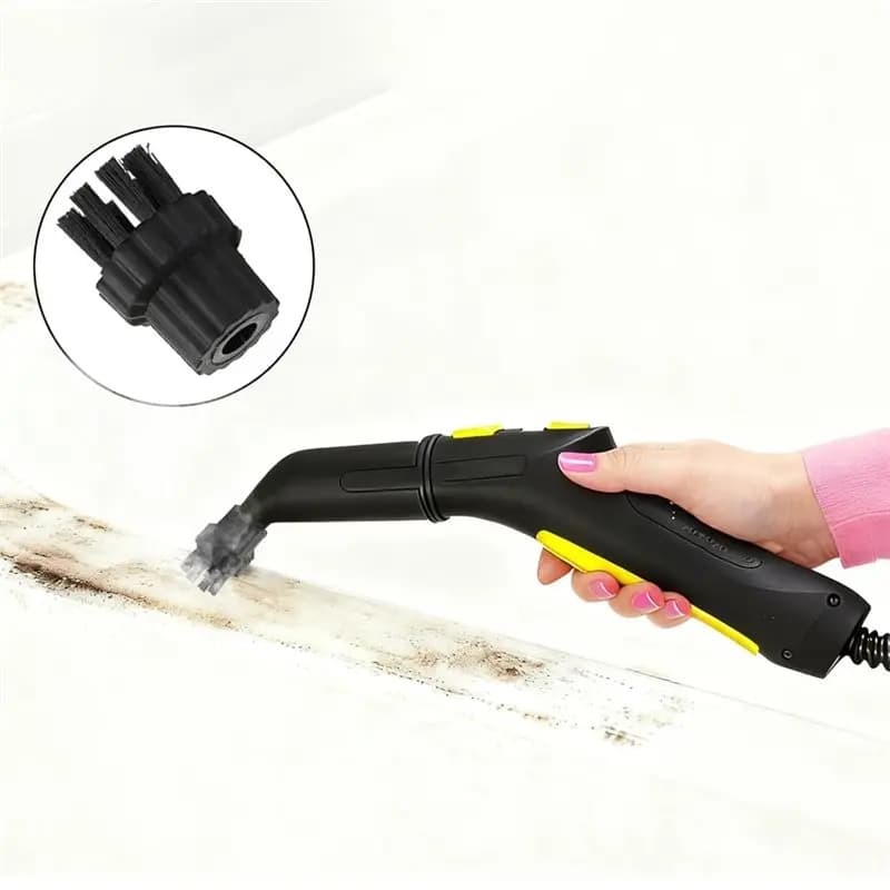 【A88X】Steam Mop Accessories 24Pcs Steam Cleaner Attachments M8 Brush Heads 12Pcs Nylon Brushes 12Pcs Brass Brushes