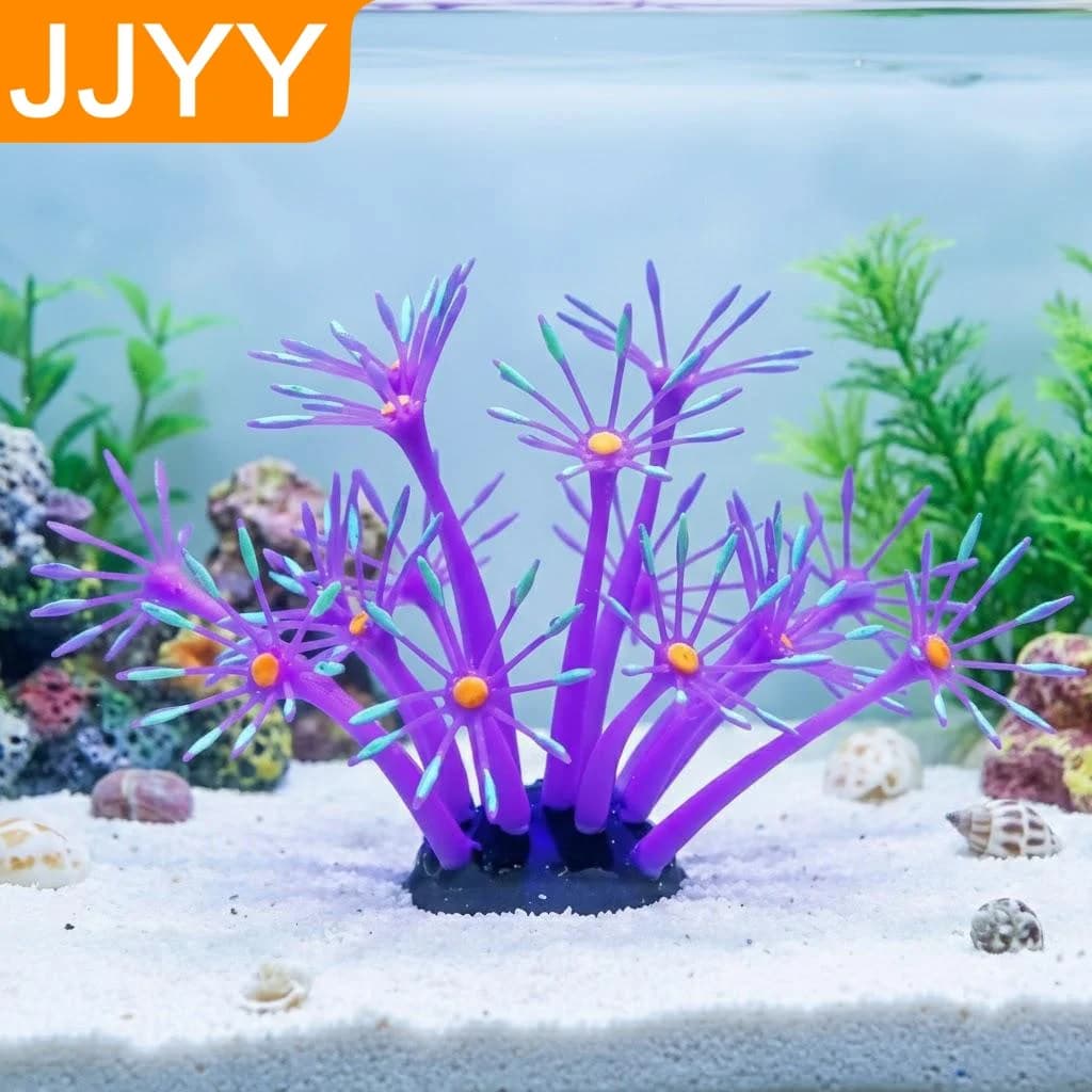 Artificial Coral Plant Luminous for Aquarium, Underwater Decoration, Luminous Aquarium Accessories, Water Landscape Supply