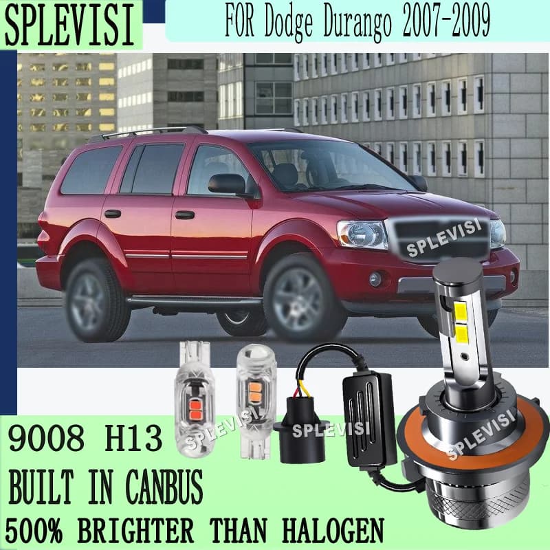 6000K bianco puro silenzioso ventola di raffreddamento design plug-and-play 20000LM LED 9008 H13 faro per Dodge Durango 2007 2008 2009