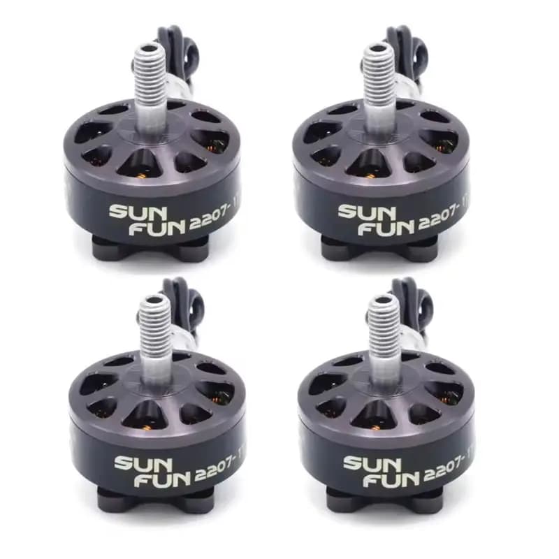 AT02 - Spare parts for Drone RC Quadricottero, 4 Brushless Motor Parts 2207 1750KV 2450KV 2750KV with CW Thread for FPV Racing by SUN FUN