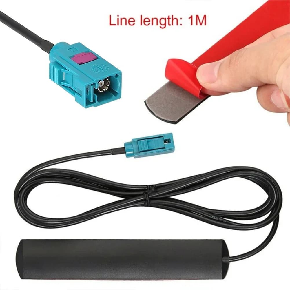 Antenna Radio per Auto, Antenna WiFi GSM 3G FAKRA Compatibile con BMW NBT EVO ID5 ID6, Cavo Adattatore per Antenna