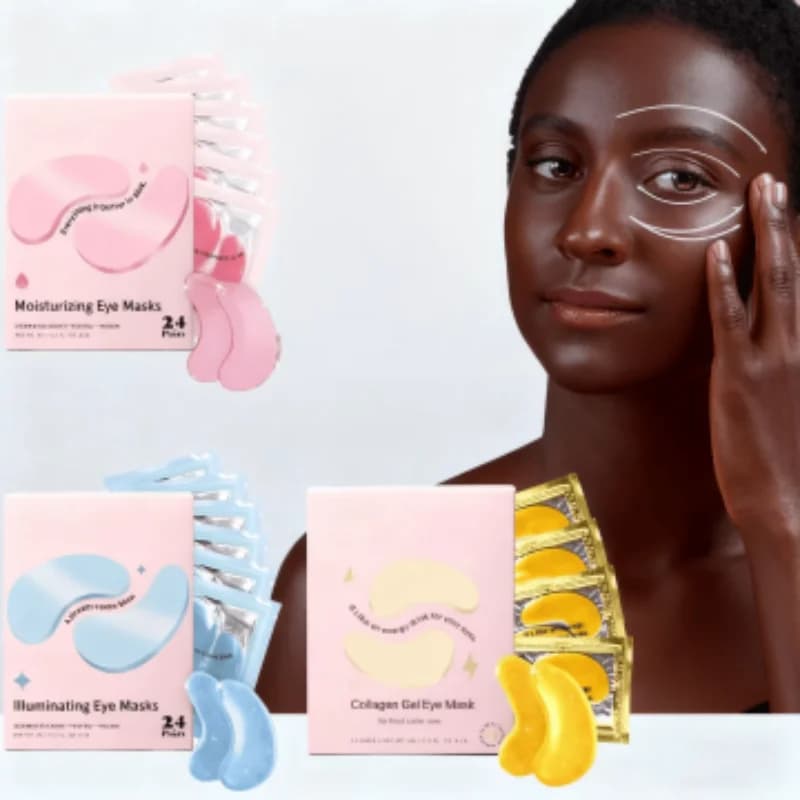 6/24 Paia di Maschere Gel Rinfrescanti per Occhi, Elimina Occhiaie, Hydrata, Lenisce, Allevia la Stanchezza, Pellicola Gel per Occhi