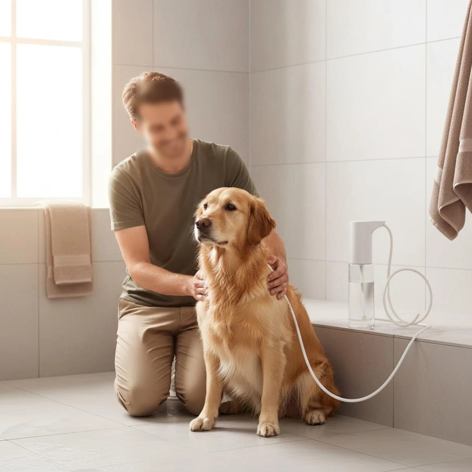 Feline Bath Foam Dispenser Easy to Use Dog Shampoo Foamer Electric Foam Pump