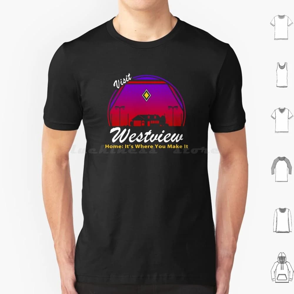 Visita Westview T Shirt 6xl Cotton Cool Tee Cultura pop Viaggi Film Tv Viaggio Mondo Viaggio Avventura Streghe magiche Casa