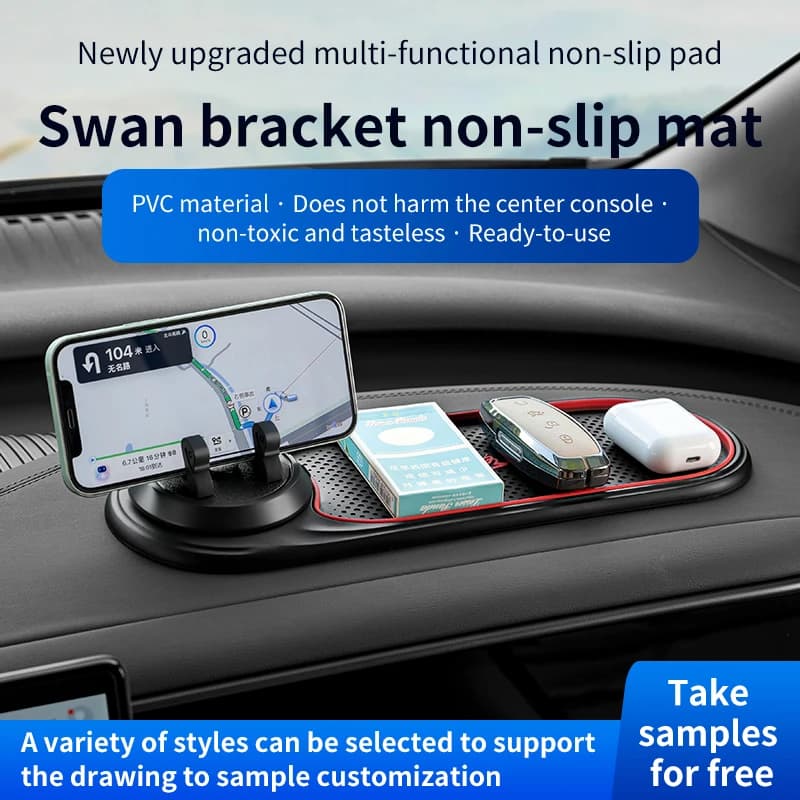 Supporto per Navigatore Auto da Cruscotto, Tappetino Antiscivolo Multifunzionale, Supporto Creativo per Telefono in Auto