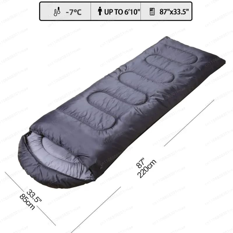 Outdoor camouflage bag, camping accessories, hiking, light and warm sleeping bag with transport bag