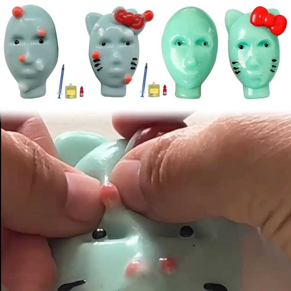 Giocattoli di simulazione di estrusione aliena con giocattoli di decompressione a rimbalzo lento con dita aliene morbide e cerose Regali divertenti per bambini