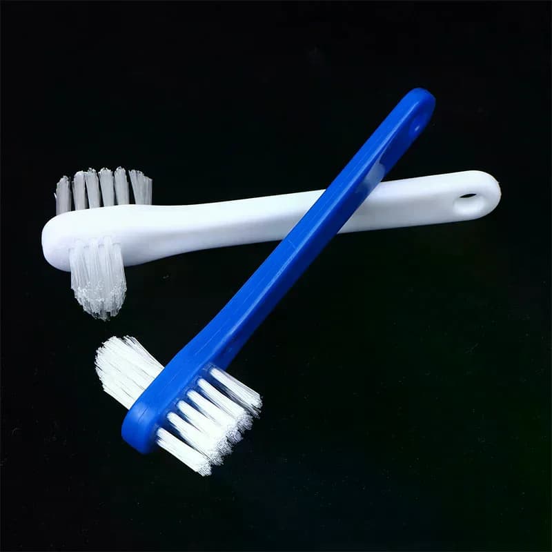 10 pz Double Sided Protesi Spazzolino Da Denti Spazzolino Per La Pulizia Bretelle Invisibili Fermo Decalcificazione Spazzola Per Le Donne Degli Uomini di Pulizia Orale