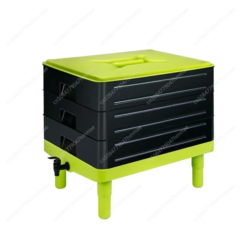 4 pallet di contenitori per compost a vite senza fine da 65 litri per uso agricolo per riciclare i rifiuti alimentari dai giardini