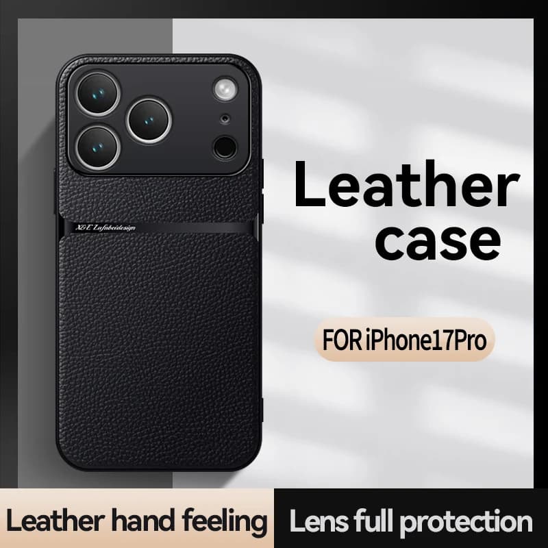 Amour Phone Case For iPhone 17 16 13 12 11 Pro Max 16E Leather Pattern Cases For iPhone 17 Air 15 14 Pro Max 16 Plus Back Cover