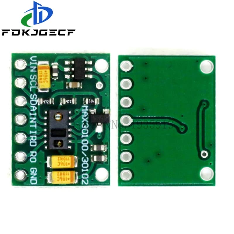 Low Power MAX30102 Heart Rate Pulse Breakout Card for Arduino / Blood Oxygen Sensor Module MAX30100 Pulse Oxymeter