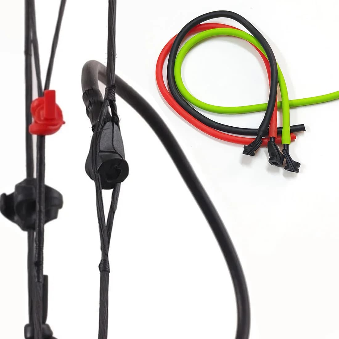 Tubo per mirino peep da 3/16 pollici per arco compound, tubo per corda dell'arco con fibbia per accessori da caccia e tiro al bersaglio