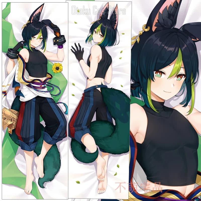 Genshin Anime Impact Tighnari Cosplay Dakimakura Hing Body Covers for Bearings Otaku Federa BMZP Case Cover