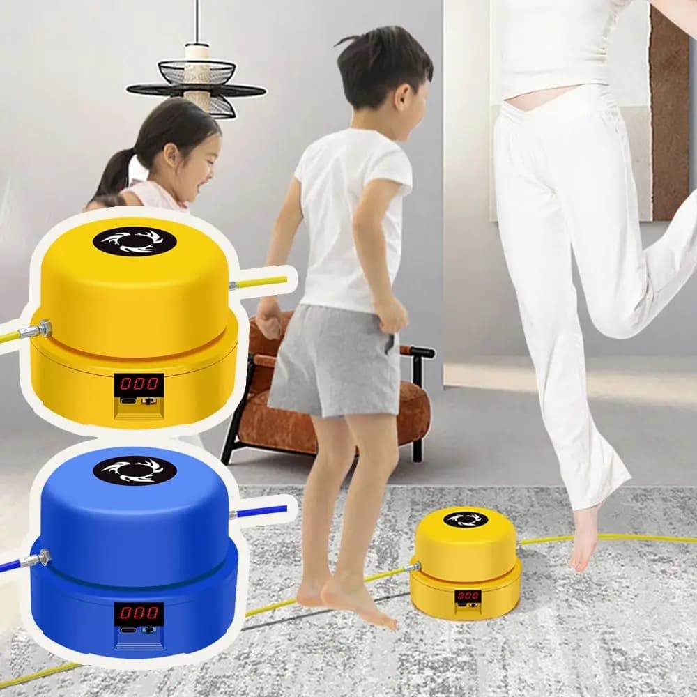 Attrezzatura Fitness: Macchina Elettrica per Saltare con Corda, Conteggio Automatico, Divertente Attrezzo Sportivo, Controllo Remoto Multi-Utente