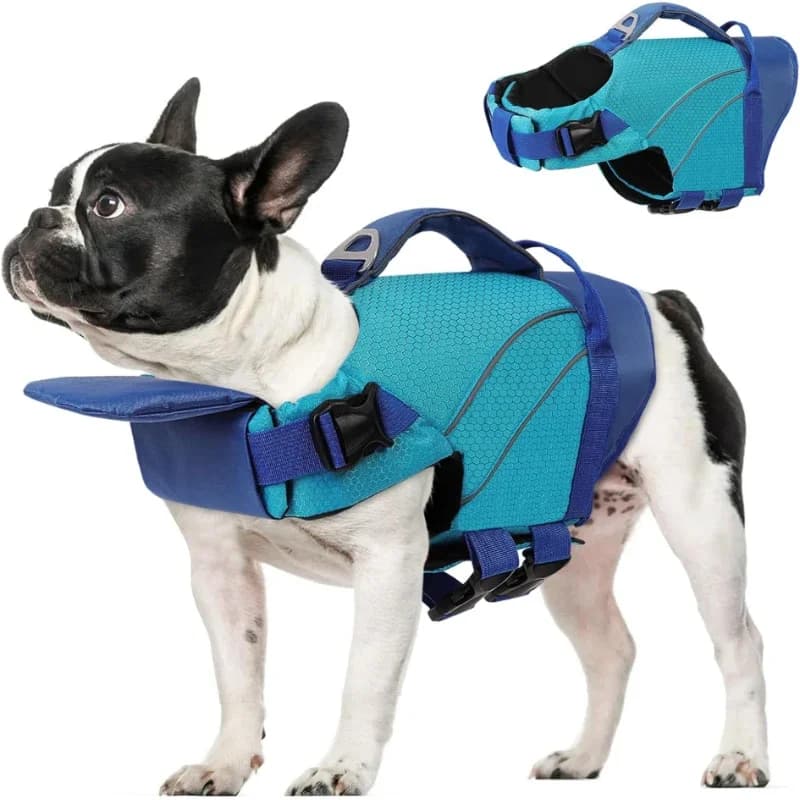 1pcs Neck Protection and Anti Choking Pet Life Vest 6 Specifications Adjustable Shoulder Strap Dog Buoyancy Suit Handle Swimsuit