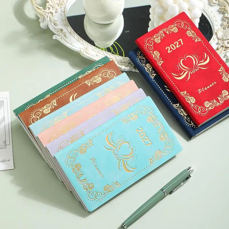 2027 Portable A6 Daily Planner Calendar Diary Notebooks 365 Time Management Planner