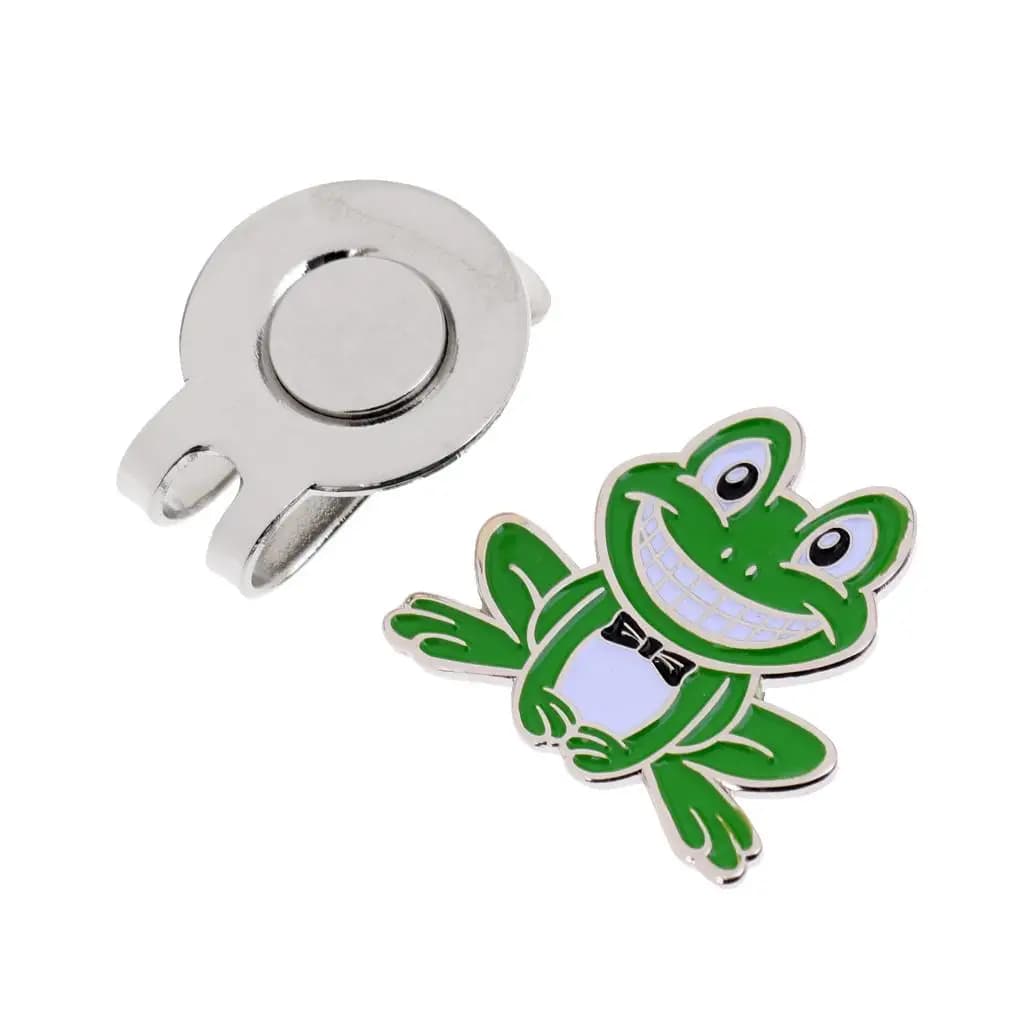 Clip Magnetico per Cappello da Golf a Forma di Rana Divertente in Lega, Accessorio Decorativo per Golf