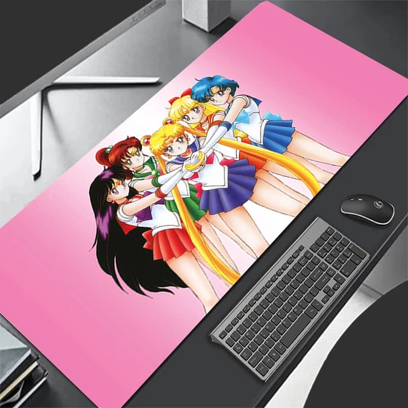 Tappetino per mouse Anime Accessori da gioco Tappetino per tastiera Varmilo Tappetino per scrivania Tappetino per mouse S-Sailor M-Moon Girl Regalo Tappetini per mouse