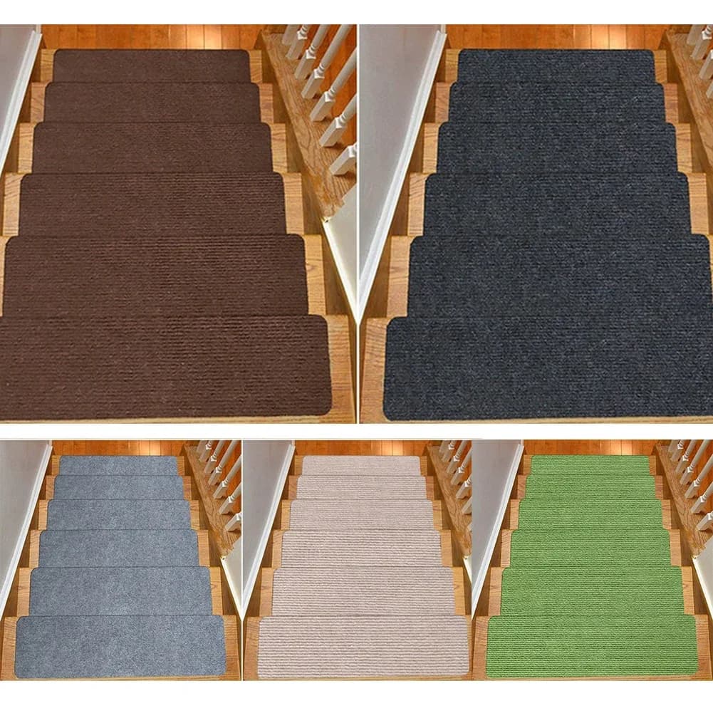 5 pezzi Tappetini per scale Tappetini autoadesivi Tappetini per porte Tappetini per scale Cuscinetti antiscivolo Cuscinetti di protezione Decorazioni per la casa