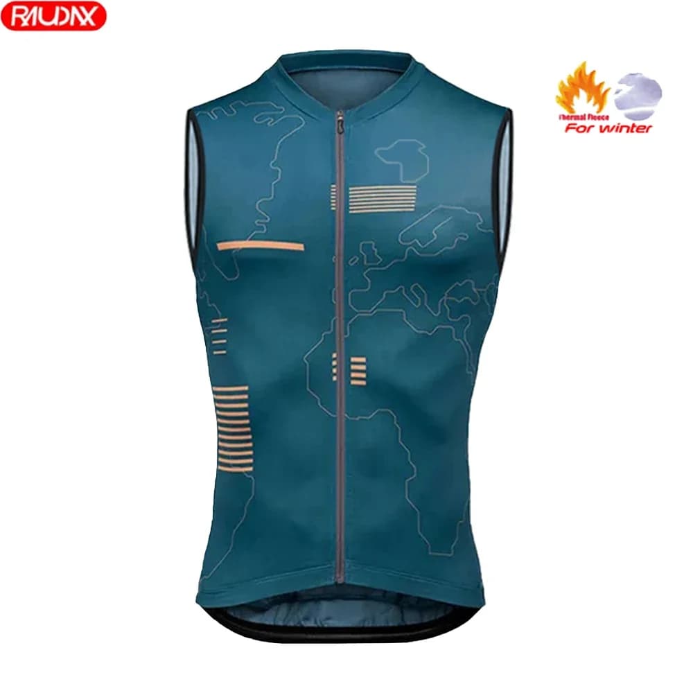 2024 nuovo gilet da equitazione per bicicletta gilet invernale per bicicletta da strada gilet autunnale per mountain bike gilet di protezione UV gilet senza maniche per squadra di biciclette