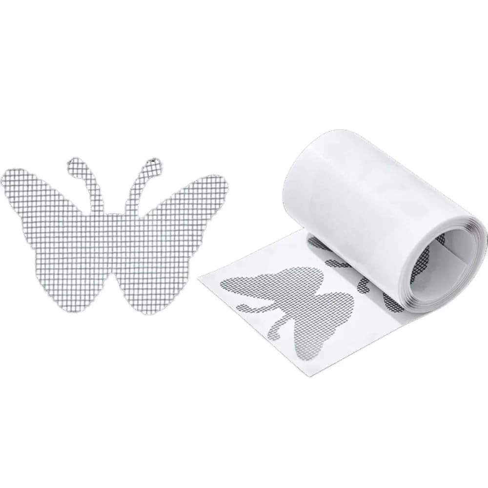 Nastro Riparatore per Zanzariere a Forma di Farfalla, Adesivo Anti-Insetti e Zanzare, Patch Impermeabile per Finestre