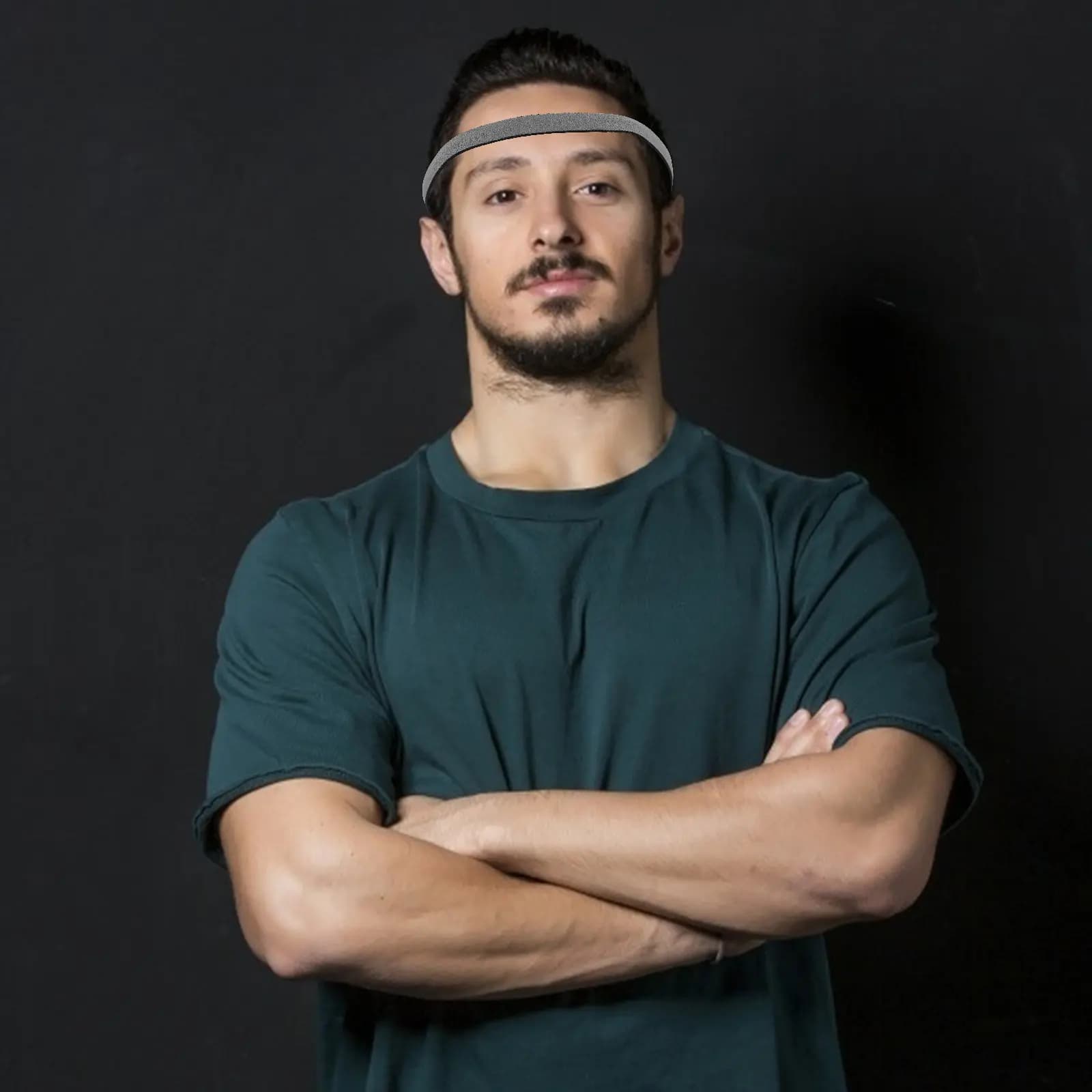 3 fasce per la testa da uomo per lo sport, fasce per il sudore elastiche ad asciugatura rapida, fasce per il sudore antiscivolo in silicone per basket, calcio, palestra