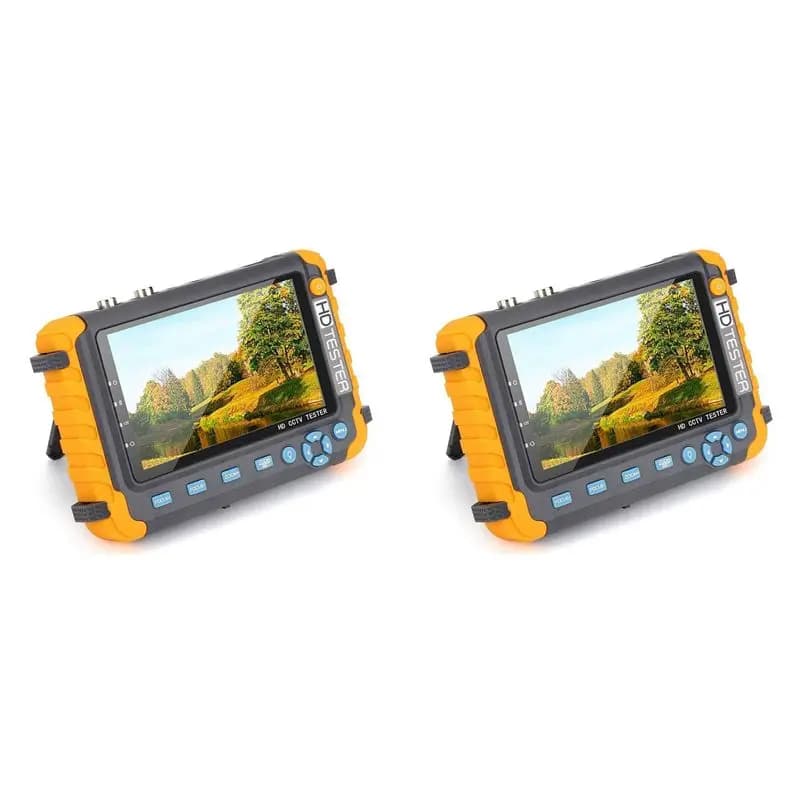 B50B-2X Tester per telecamera di sicurezza CCTV da 8 MP IV8W Monitor CCTV da 5 pollici AHD/CVI/TVI CVBS Tester per telecamera analogica HD Spina UK