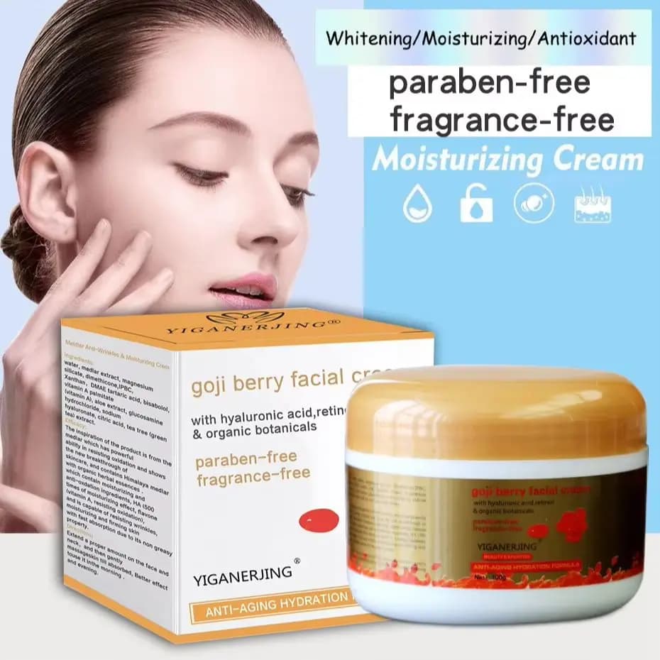 1/2/3Pc YIGANERJING Crema viso alle bacche di Goji 100g Crema idratante nutriente per la cura della pelle 100G