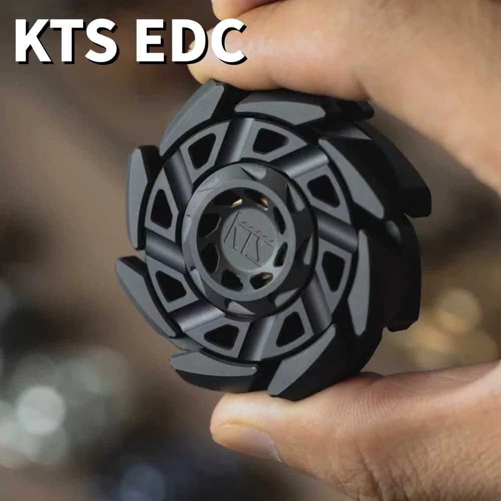 KTS EDC Spinner Fidget a otto pale Giocattoli Fidget per adulti Zirconio Fidget Spinner Chiodo aperto Giroscopio Gadget per alleviare l'ansia