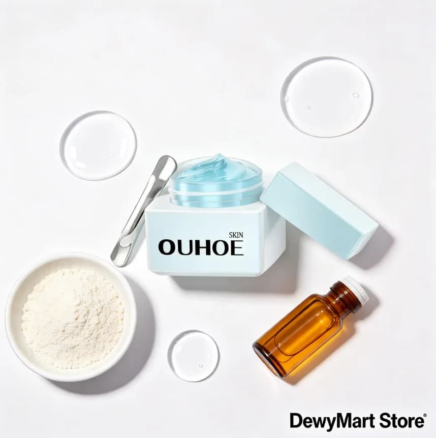 Crema al Collagene OUHOE, Crema Viso Idratante e Rassodante per una Pelle Morbida, Idratata e Liscia