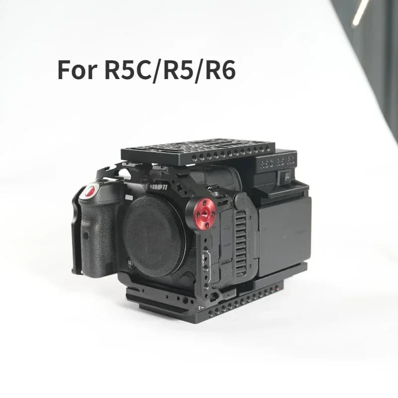Ultima versione aggiornata Modulo di espansione piastra batteria con attacco a V Cineback per fotocamera R5C/R5 R6 con piastre per formaggio superiori e inferiori