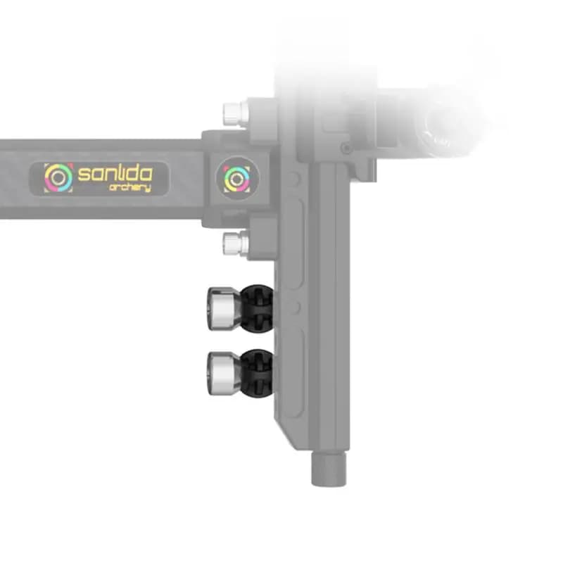 Migliora la precisione con il silenziatore per mirino arco ricurvo X10 Pair, per tiro con l'arco, caccia e pratica di tiro al bersaglio