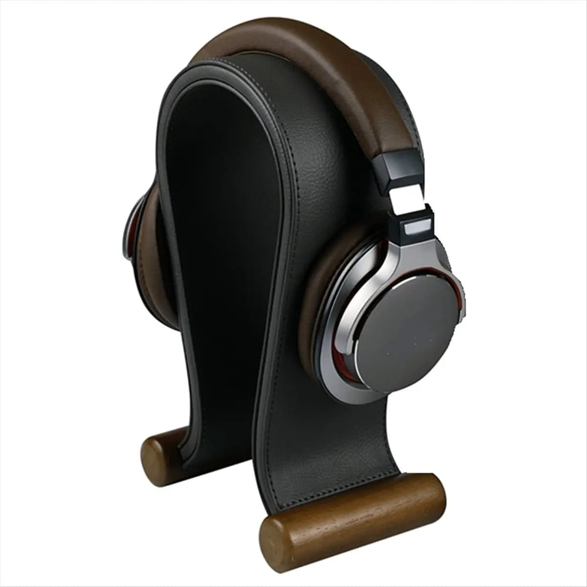 [N11R} Support for U Shaped Leather Headphones Table Support Espositor for PC Gaming Auricolari Gancio per mensola, Black