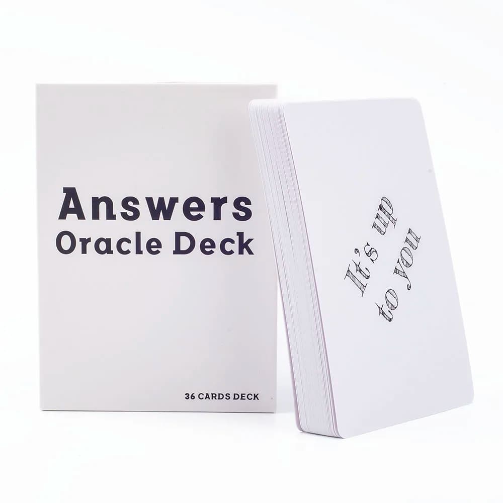 Mazzo di Carte Oracle per Divinazione e Destino, 36 Carte Versione Inglese, Risposte Tarocchi, Carte da Gioco da Tavolo 10.2x7.2cm per Giochi da Tavolo
