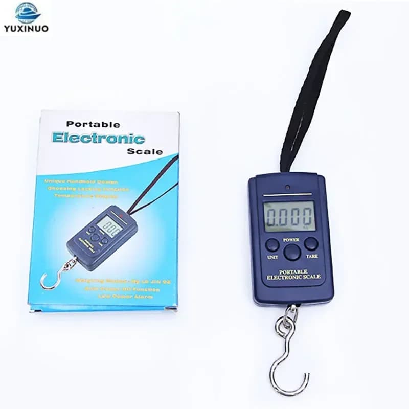 Mini Bilancia Digitale Tascabile Appesa Bagagli Da Pesca 40kg/10g Bilancia Peso Stadera Bilancia Elettronica Gancio Strumento di Cucina di Casa