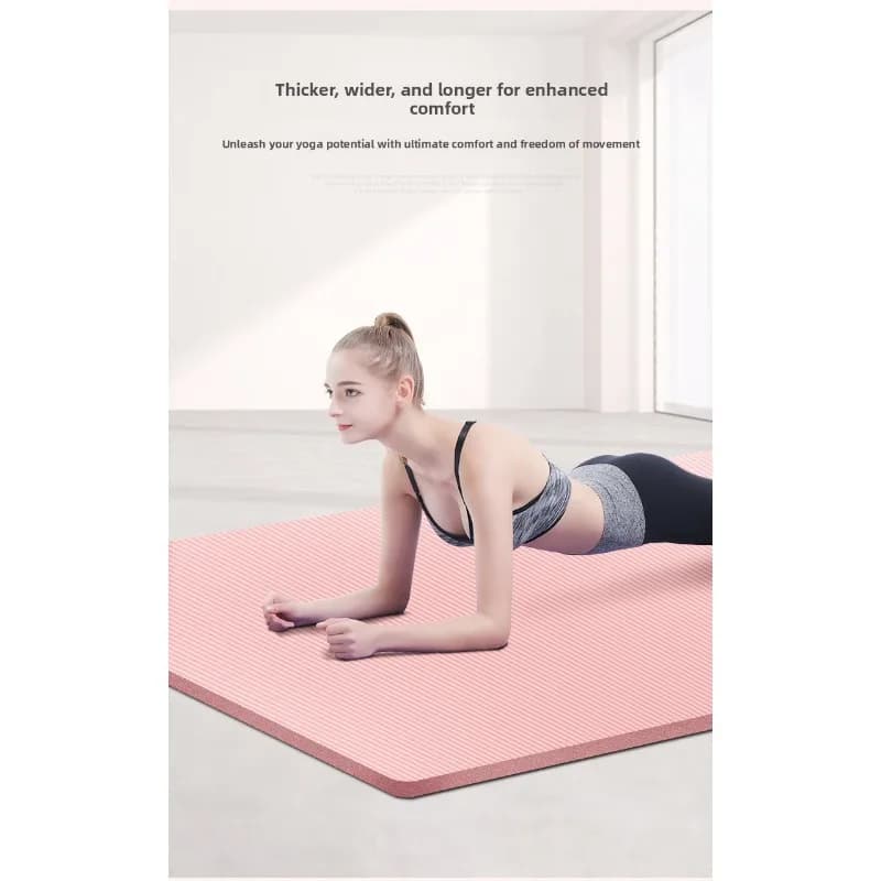 Silent Shock Absorbing Non Slip Yoga Dance Aerobics Mat Long Wide Unisex Jump Rope Mat Gym Mat Workout Mat Fitness Mat