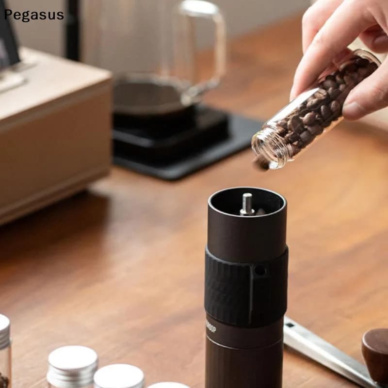 [S]Coffee Bean Storage Container Single Dose Dispenser Tube Durable Airtight Bottle for Espresso Bar Home Kitchen Coffee Lovers