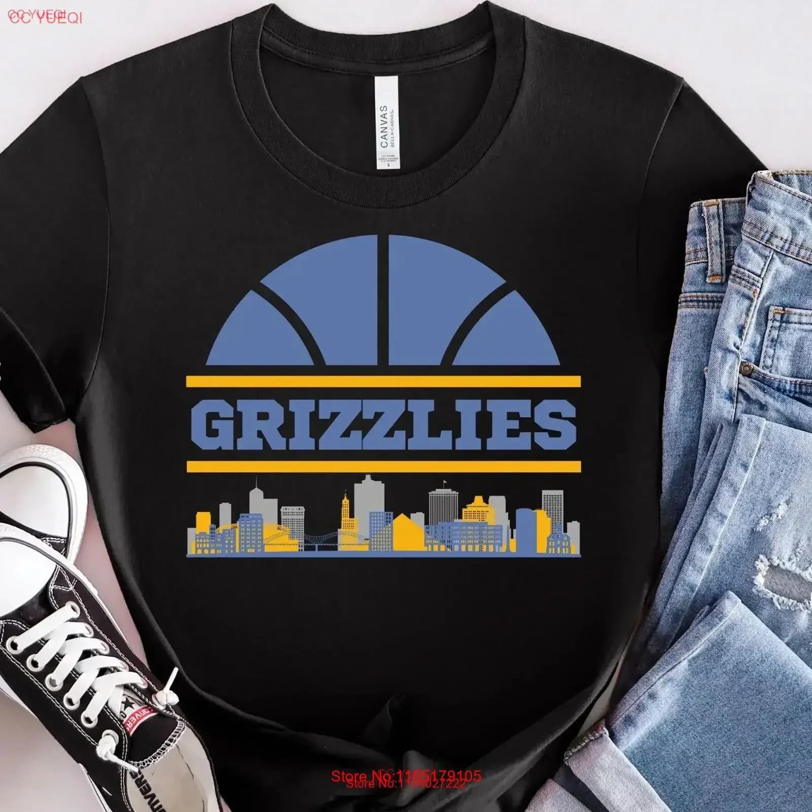Grizzlie T Shirt Memphis Basketball Game Day Sports Fan Playoff Vintage Versatile Fashion Graphics Washed Breathable Homme