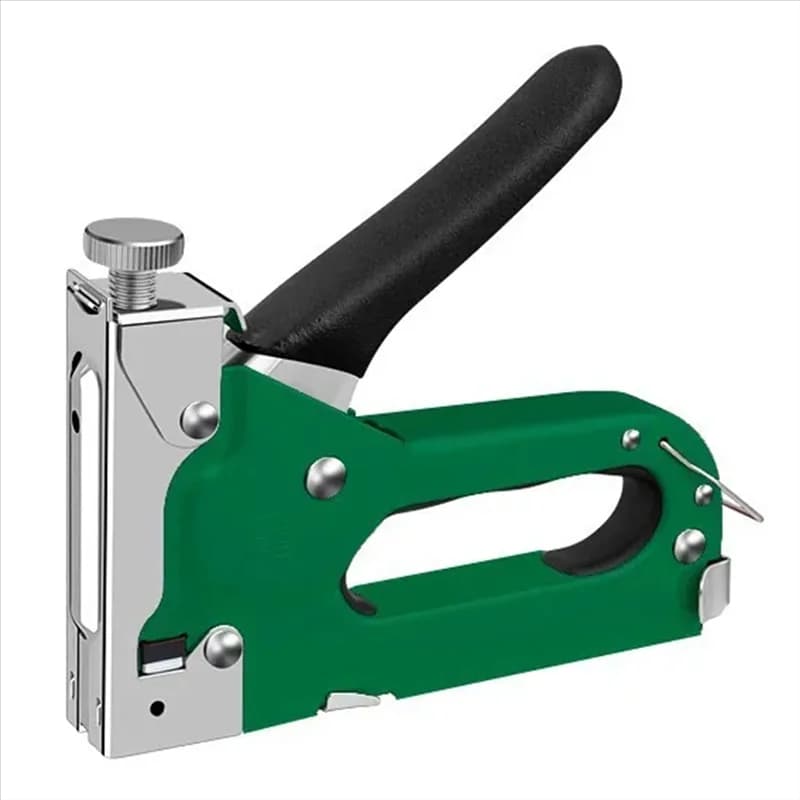 Graffettatrice per Falegnameria e Costruzioni, Chiodatrice Manuale 4 in 1 per Uso Domestico e Fai-da-te, Chiodatrice Pneumatica Resistente